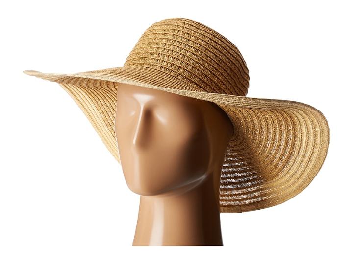 San Diego Hat Company Ubl6491 Four Buttons Floppy Color Block Hat (natural) Traditional Hats