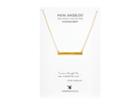 Dogeared Maya Angelou: Live As Though Life: Id Bar Necklace (gold Dipped) Necklace