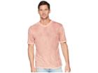 True Grit Topanga Combed Cotton Hand Treated Wash Short Sleeve V-neck Tee (vintage Papaya) Men's T Shirt