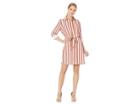 Juicy Couture Bold Stripe Shirtdress (angel Bold Stripe) Women's Dress