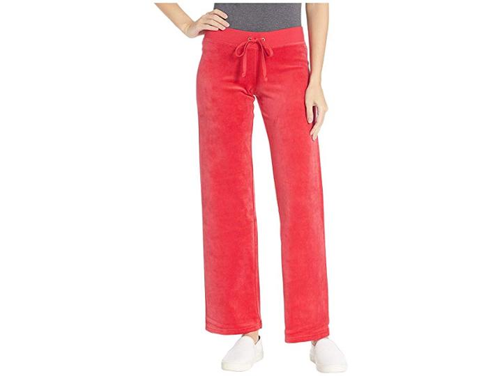 Juicy Couture Mar Vista Velour Pants (cordial) Women's Casual Pants