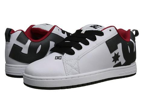 Dc Court Graffik (white/athletic/battleship Plaid) Men's Skate Shoes