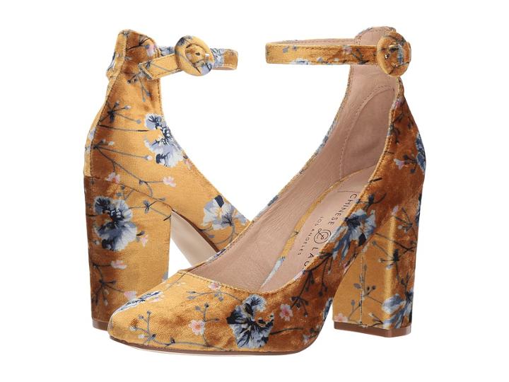Chinese Laundry Veronika Pump (yellow Floral Print) High Heels