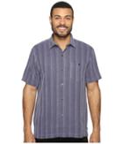 Tommy Bahama Zaldera Stripe Short Sleeve Woven Shirt (parachute Purple) Men's Short Sleeve Button Up