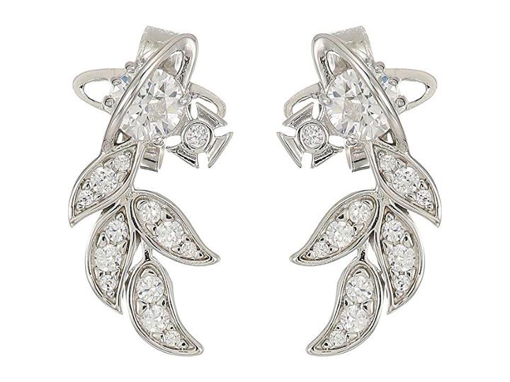 Vivienne Westwood Amma Stud Earrings (white Cubic Zirconia 1) Earring