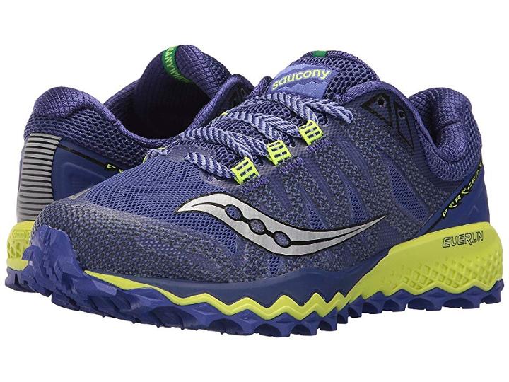 Saucony Peregrine 7 (blue/citron) Women's Shoes
