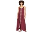 Prana Autumn Dress Cover-up (black Cherry) Women's Dress