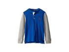 Polo Ralph Lauren Kids Big Pony Cotton Henley Shirt (little Kids/big Kids) (sapphire) Boy's Long Sleeve Pullover