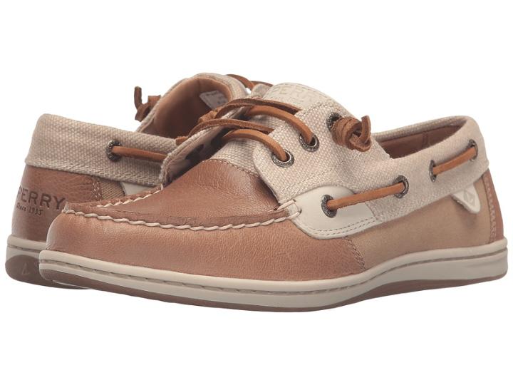 Sperry Songfish Waxy Canvas (linen/oat) Women's Lace Up Moc Toe Shoes