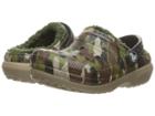 Crocs Kids Classic Lined Graphic Clog (toddler/little Kid) (green Camo) Kids Shoes