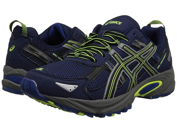 Asics Gel-venture(r) 5 (indigo Blue/black/flash Yellow) Men's Running Shoes