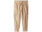 7 For All Mankind Kids Cargo Canvas Jogger Pants (little Kids/big Kids) (stone) Boy's Casual Pants