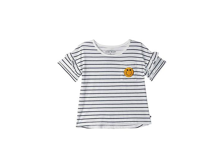 Lucky Brand Kids Carmela Tee (little Kids) (white) Girl's T Shirt