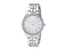 Steve Madden Madden Girl Stone Bracelet Watch And Stud Earrings Set Smgs021 (silver) Watches
