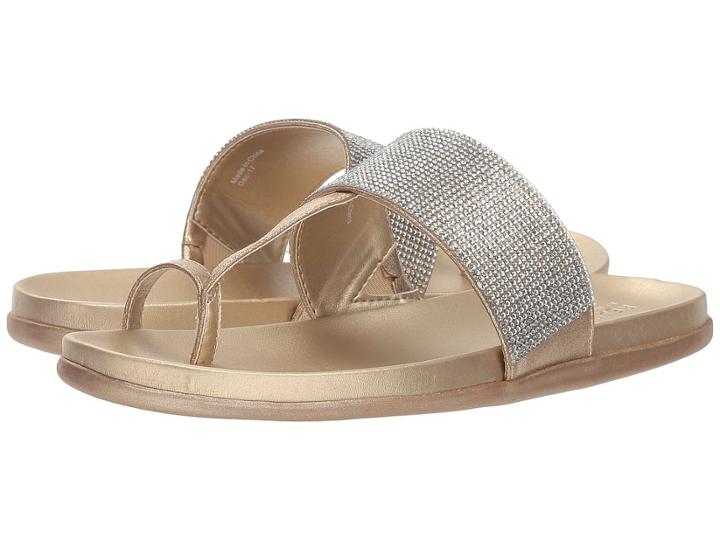 Kenneth Cole Reaction Slim Air (soft Gold Smooth) Women's Sandals