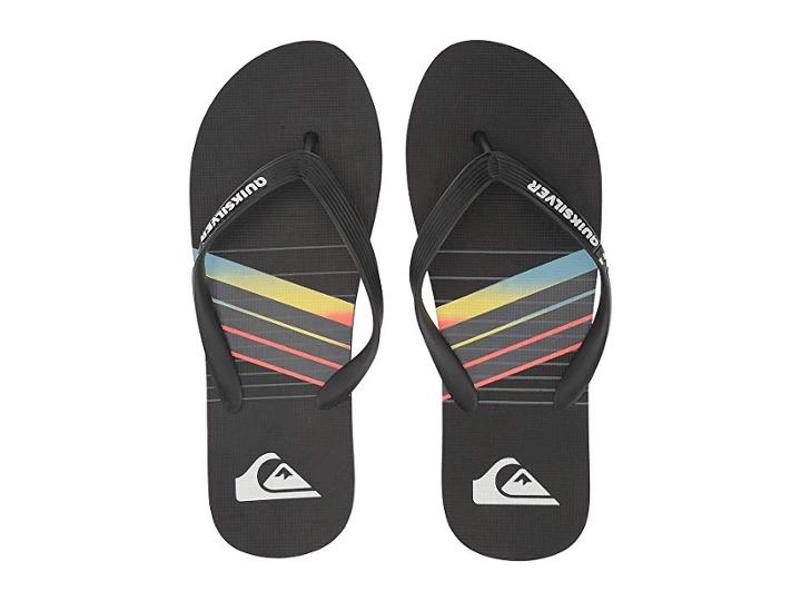 Quiksilver Molokai Print (black/black/yellow) Men's Sandals