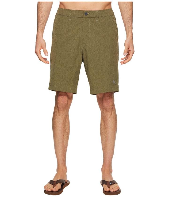 Tommy Bahama Cayman Isles 9-inch Hybrid Swim Trunk (winter Moss) Men's Swimwear