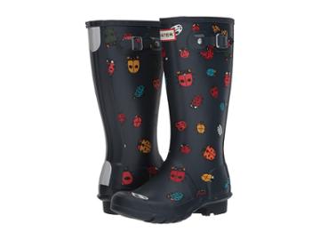 Hunter Kids Original Ladybird Print (little Kid/big Kid) (ladybird Navy) Kids Shoes
