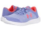 Under Armour Kids Ua Mojo (little Kid) (talc Blue/oxford Blue/neon Coral) Girls Shoes