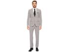 Nick Graham Black White Slim Fit Plaid Suit (black/white) Men's Suits Sets