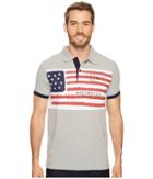 U.s. Polo Assn. Slim Fit Solid Short Sleeve Pique Polo Shirt (heather Grey) Men's Short Sleeve Pullover