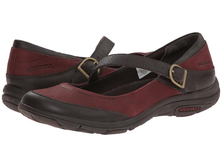 Merrell Dassie Mj (deep Red/espresso) Women's Maryjane Shoes