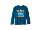 Under Armour Kids Rookie Pro Legend Long Sleeve (little Kids/big Kids) (techno Teal) Boy's Long Sleeve Pullover