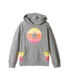 Converse Kids Sunset Hoodie (toddler/little Kids) (charcoal Snow Heather) Girl's Sweatshirt