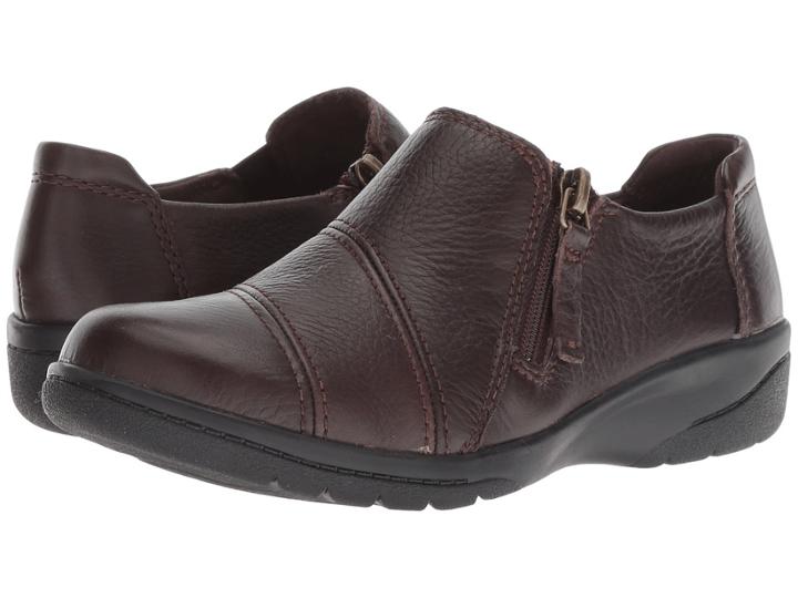 Clarks Cheyn Clay (brown Leather) Women's Shoes
