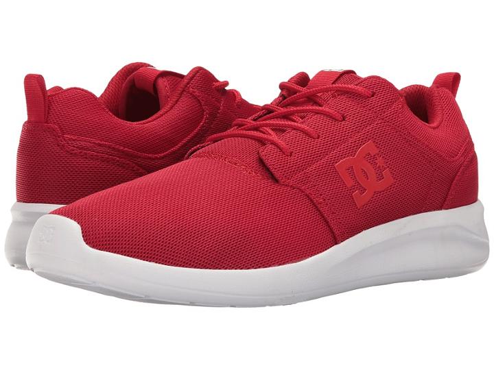 Dc Midway (red/red/white) Men's Shoes