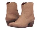 Frye Sacha Short (natural Lizard Embossed) Cowboy Boots
