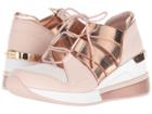 Michael Michael Kors Beckett Trainer (soft Pink/rose Gold Vachetta/mirror Metallic/scuba) Women's Shoes