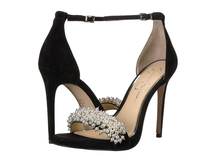 Jessica Simpson Rusley (black Luxe Kid Suede) Women's Shoes