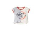 Lucky Brand Kids Dasha Tee (little Kids) (whisper White) Girl's T Shirt