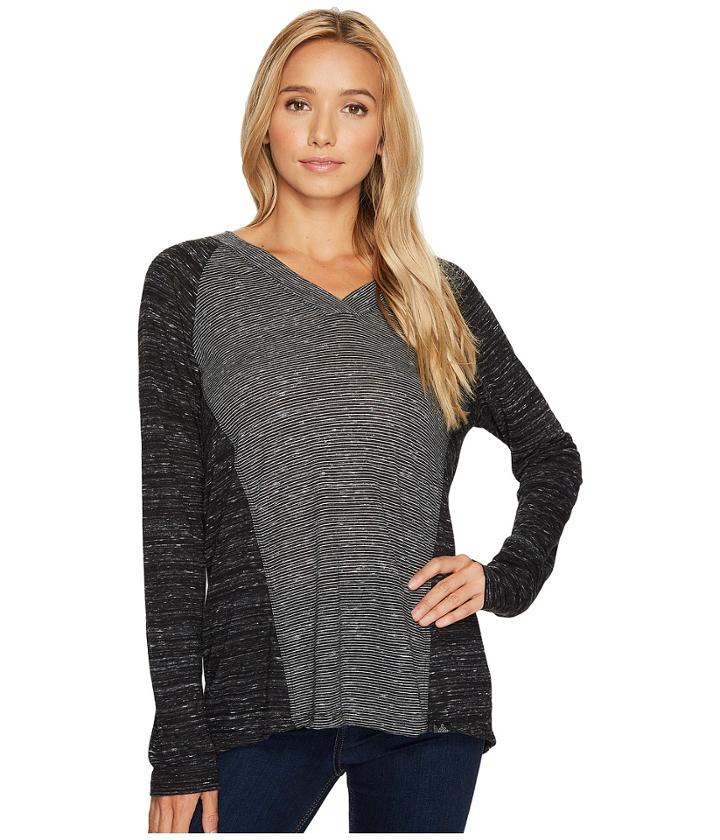 Prana Jinny Top (black) Women's Long Sleeve Pullover