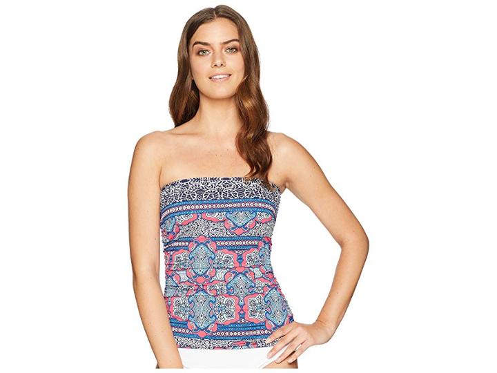 Tommy Bahama Riviera Tile Underwire Bandini (cerise) Women's Swimwear