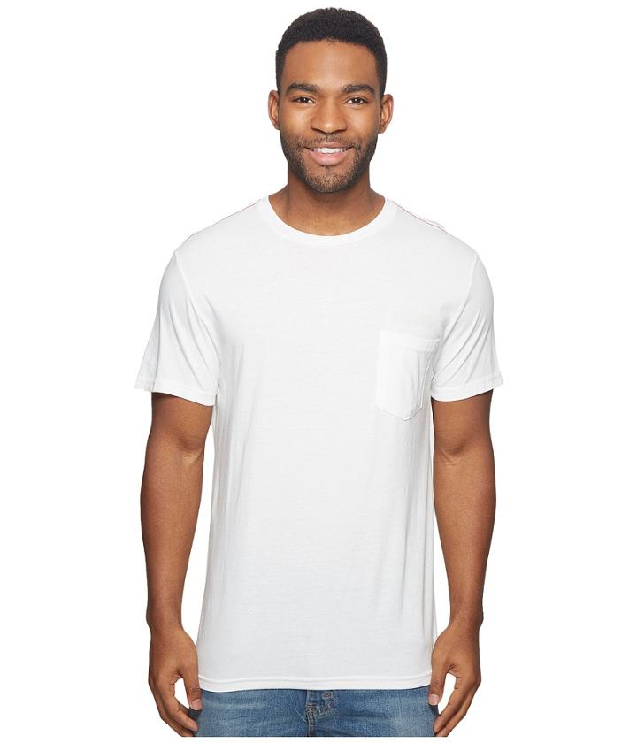 Rvca Logo Rig Tee (antique White) Men's T Shirt