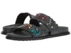 Free People Spellbound Footbed Sandal (black) Women's Slide Shoes