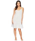Skin Issa Chemise (white/riviera Blue) Women's Clothing