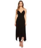 Boutique Moschino Crepe Maxi Dress With Sweetheart Neck And Open Back (black) Women's Dress