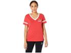 Puma Retro Varsity Tee (ribbon Red/puma White) Women's Clothing