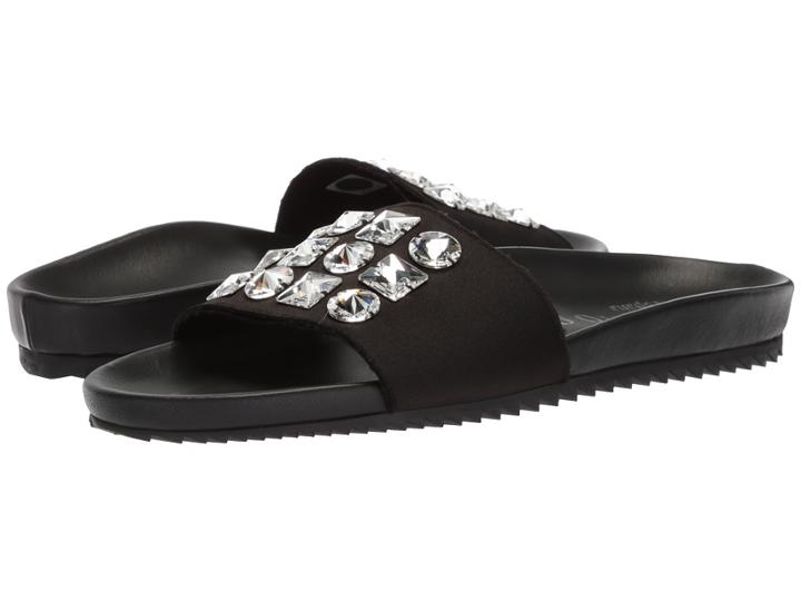 Pedro Garcia Amery (black Satin) Women's Sandals