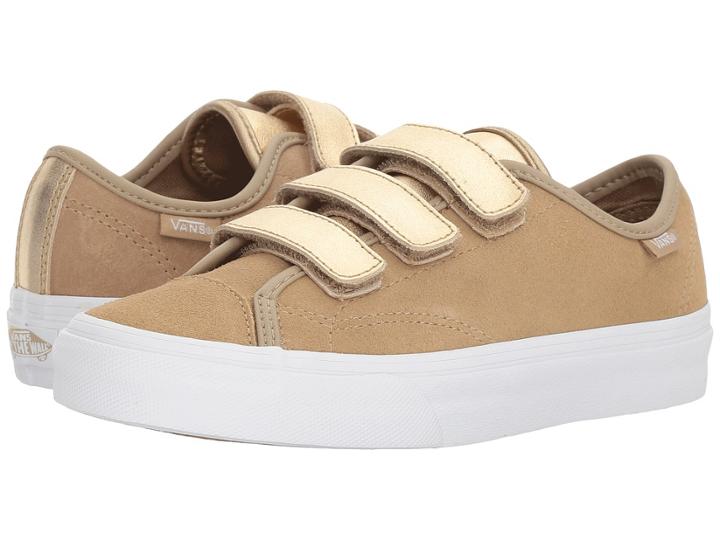 Vans Style 23 V ((two-tone Metallic) Cornstalk/true White Mahogany Rose/true Whit) Skate Shoes