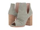 Kristin Cavallari Lash Peep Toe Bootie (sage Kid Suede) Women's Shoes