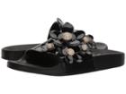 Marc Jacobs Daisy Pave Aqua Slide (black) Women's Slide Shoes