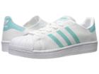 Adidas Originals Superstar (footwear White/easy Mint S17/footwear White) Women's Tennis Shoes