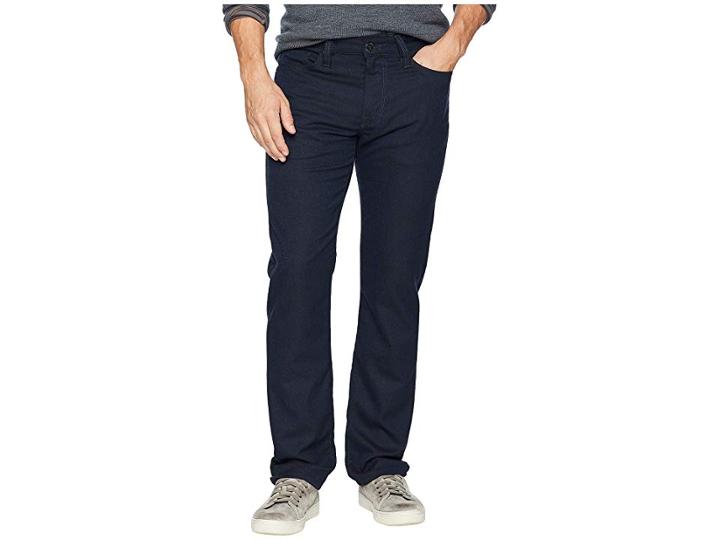 34 Heritage Courage Straight Leg In Navy Feather Tweed (navy Feather Tweed) Men's Jeans