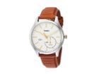 Timex Iq+ Move Leather Strap (caramel Brown/silver Tone/white) Watches