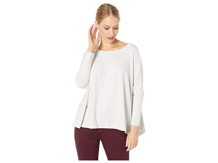 Cupcakes And Cashmere Ricky Oversized Knit Top (heather Ash) Women's Clothing