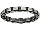 Steve Madden Printed Chain Design Ring In Oxidized Stainless Steel (silver) Ring